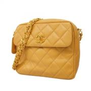 Chanel Vintage Pre-owned Laeder chanel-vskor Beige, Dam