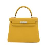 Hermès Vintage Pre-owned Laeder handvskor Yellow, Dam