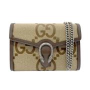 Gucci Vintage Pre-owned Canvas handvskor Beige, Dam