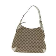 Gucci Vintage Pre-owned Canvas gucci-vskor Beige, Dam