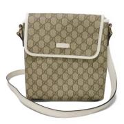 Gucci Vintage Pre-owned Canvas crossbodyvskor Beige, Dam