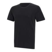 Hugo Boss Svart Bomull T-Shirts Set Black, Herr