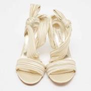 Casadei Pre-owned Pre-owned Tyg sandaler Beige, Dam