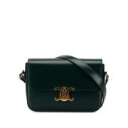 Celine Vintage Pre-owned Laeder axelremsvskor Green, Dam