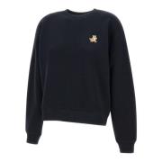 Maison Kitsuné Svart Speedy Fox Sweatshirt Black, Dam