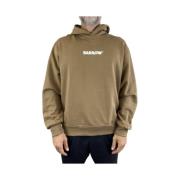 Barrow Brun Hoodie Sweatshirt Brown, Herr