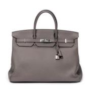 Hermès Vintage Pre-owned Laeder handvskor Gray, Dam