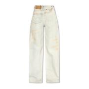 MM6 Maison Margiela Jeans med vintageeffekt Blue, Dam