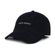 Lyle & Scott Broderad Cord Cap Blue, Herr