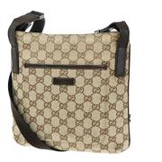 Gucci Vintage Pre-owned Canvas gucci-vskor Beige, Dam