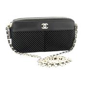 Chanel Vintage Pre-owned Laeder plnbcker Black, Dam