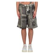 White Sand Bandanna Linne Shorts i 199 Multicolor, Herr