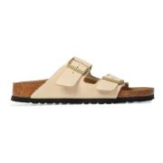 Birkenstock Ecru Nubuck Sandaler Beige, Dam