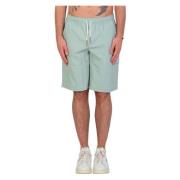 Eleventy Cargo Shorts i Verde, Lättviktsstil Green, Herr