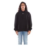 Diesel Oval D Hoodie i 9XX Black, Herr