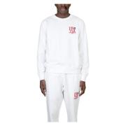 Autry Ikonisk Tryckt Sweatshirt White, Herr