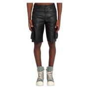 Purple Brand Svart High Shine Cargo Shorts Black, Herr