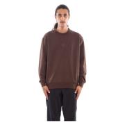 C.p. Company Logo Stretch Fleece Sweatshirt Brown, Herr