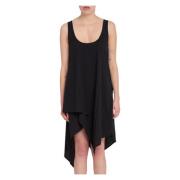 Y-3 Svart Nylon Tanktopp Klänning Black, Dam