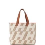 Hermès Vintage Pre-owned Canvas handvskor Beige, Dam