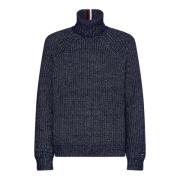 Tommy Hilfiger Hög hals herrtröja Blue, Herr