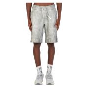 Ten C Stone Washed Jersey Shorts Gray, Herr