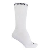 Vetements Strumpor med logotyp White, Herr