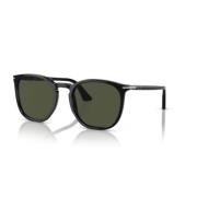 Persol Klassiska solglasögon med svart båge Black, Unisex