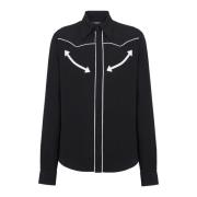 Balmain Westernskjorta Black, Herr