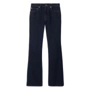 Burberry Indigo Denim Flared Jeans Blue, Dam