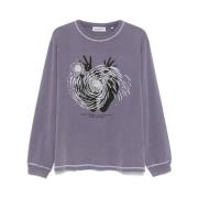 Carne Bollente Himmel Fall Grafisk T-shirt Purple, Herr