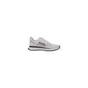 Hugo Boss Svart Polyester Sneaker med Snygg Design Multicolor, Herr