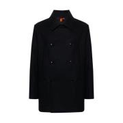 Barena Venezia Midnight Blue Ullblandning Pea Coat Blue, Herr