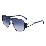 Karl Lagerfeld Svarta Metall Solglasögon Black, Unisex