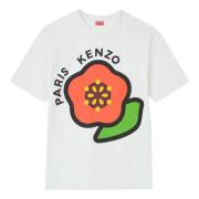 Kenzo Vit Tryckt Lättvikts Jersey T-shirt White, Herr