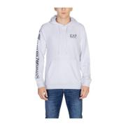 Emporio Armani EA7 Vit Bomull Crew Neck Sweater White, Herr