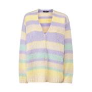 Max Mara Weekend Alpacka och Bomull Oversize Kofta Multicolor, Dam