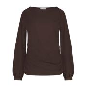 Jane Lushka Nina Top Technical Jersey | Mörkbrun Brown, Dam