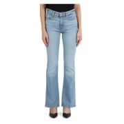 Guess Flare Hemp Jeans Fem Fickor Blue, Dam