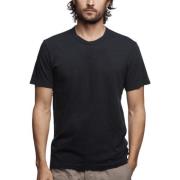 James Perse T-shirt 0060dee Mlj3311 Black, Herr