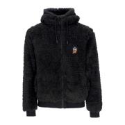 Dolly Noire Sherpa Zip Hoodie Graphite Gray, Herr