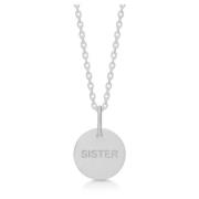 Frk. Lisberg Sister Silver Hänge Halsband Gray, Dam