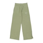 Nike Fleece Wide-leg Byxor Phoenix Alligator Green, Dam