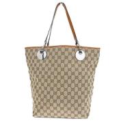 Gucci Vintage Pre-owned Canvas gucci-vskor Brown, Dam