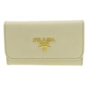 Prada Vintage Pre-owned Laeder plnbcker Beige, Dam