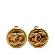 Chanel Vintage Pre-owned Guld chanel-smycken Yellow, Dam