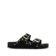 Birkenstock Svarta Sandaler för Sommaroutfits Black, Dam