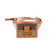 Louis Vuitton Vintage Pre-owned Canvas crossbodyvskor Brown, Dam