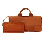 Hermès Vintage Pre-owned Canvas handvskor Orange, Dam