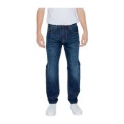 Armani Exchange Blå Slim Fit Bomullsjeans Blue, Herr